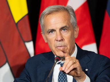Source-feed image associated with Prime Minister Carney says Canada is ready to respond to new Trump tariffs