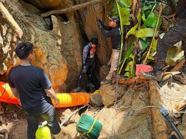 Source-feed image associated with Search continues for 7 villagers trapped in a flooded Laos cave