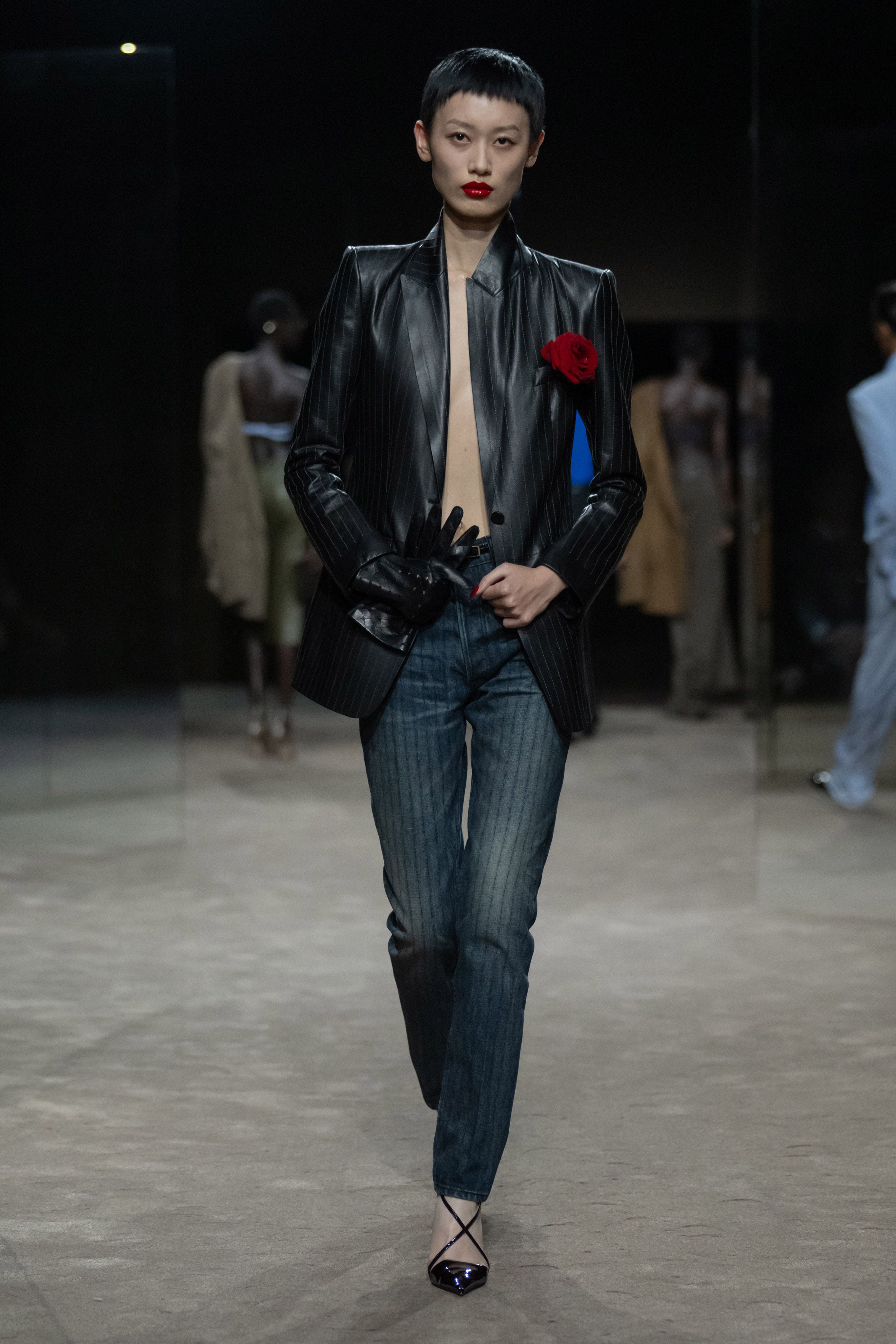 Image from linked report: At Tom Ford, Reflective Beauty Looks Good In The Mirror