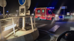 Image from linked report: Bus hits train stopped on French side of Channel Tunnel, with 19 injured
