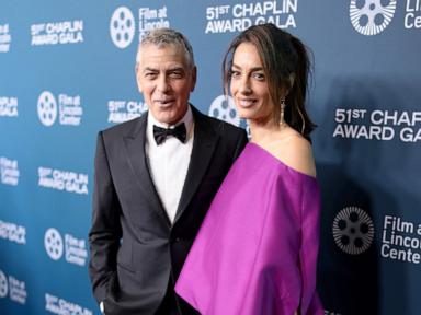 Source-feed image associated with George, Amal Clooney send note to mayor while evacuating home in France amid fires