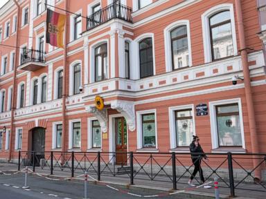 Source-feed image associated with Russia shuts German consulate in St. Petersburg in tit-for-tat move after Leipzig drone incident