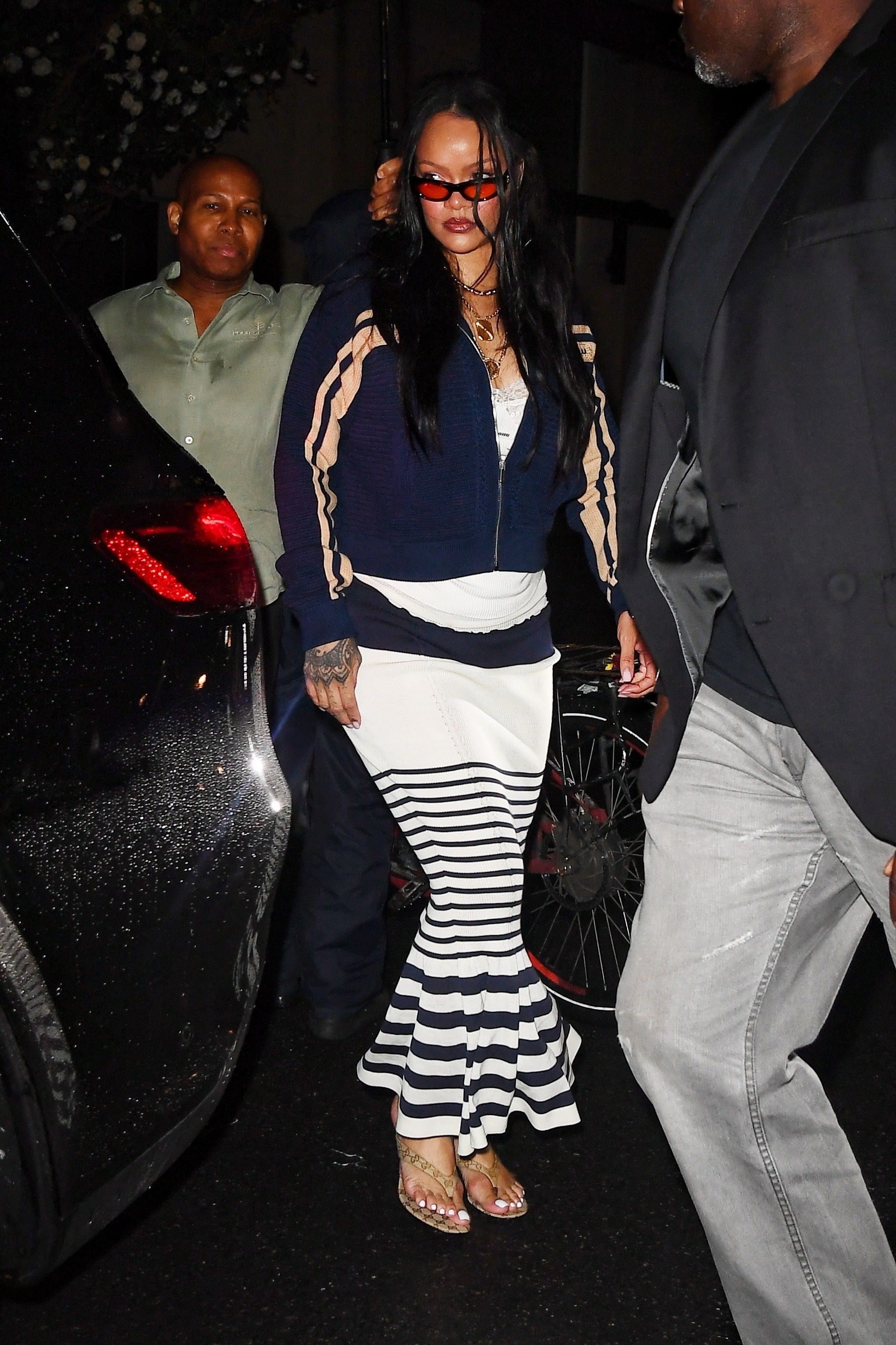 Source-feed image associated with Rihanna Comes Down With a Case of the Stripes