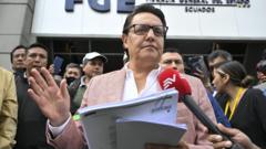 Source-feed image associated with Ecuador charges ex-minister over presidential candidate assassination case