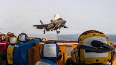 Source-feed image associated with US launches fresh strikes on Iran, as Trump warns of retaliation for deaths of soldiers