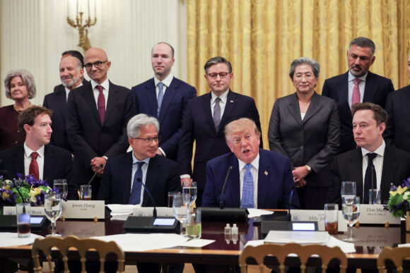 Image from linked report: Trump’s AI Liability Push Opens Blame Game for Models Gone Rogue