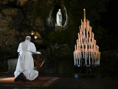 Image from linked report: Pope brings message to protect life to French shrine at Lourdes known for miraculous cures
