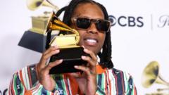 Source-feed image associated with Grammy-winning US rapper Lil Durk acquitted in murder-for-hire trial