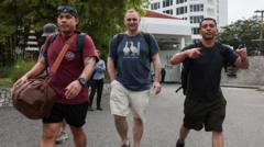 Source-feed image associated with Shopping to bar-hopping: USS Abraham Lincoln sailors unwind in Thailand after 250-day voyage