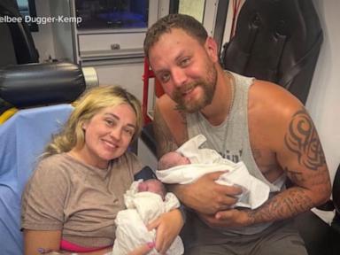 Source-feed image associated with WATCH: Special roadside delivery in Oklahoma