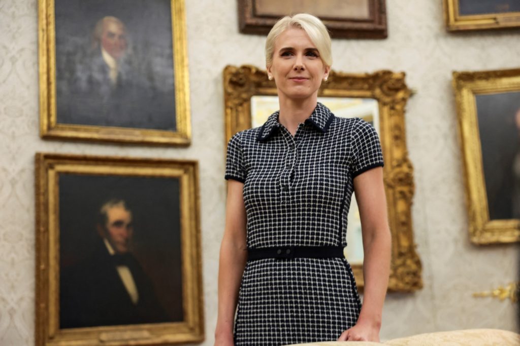 Source-feed image associated with News Wrap: White House defends Trump's $45,000 gifts to Natalie Harp and other aides