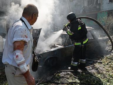 Source-feed image associated with Ukrainian drone attack on the Russian city of Nizhnekamsk kills 12, authorities say