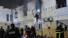 Source-feed image associated with Children among dead at Algeria foster care home blaze - president