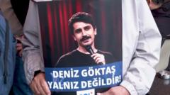 Image from linked report: Stand-up comic released after being convicted of insulting Erdoğan