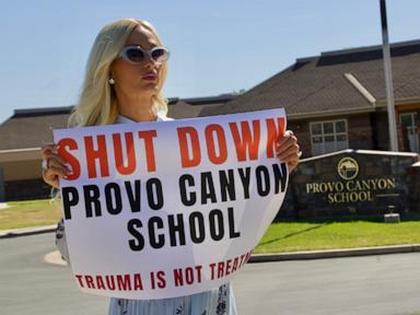 Source-feed image associated with Paris Hilton returns to Utah 'troubled teen' facility to support others who allege mistreatment