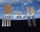 Source-feed image associated with Nasa tells astronauts to return to International Space Station as air leak repair paused – as it happened
