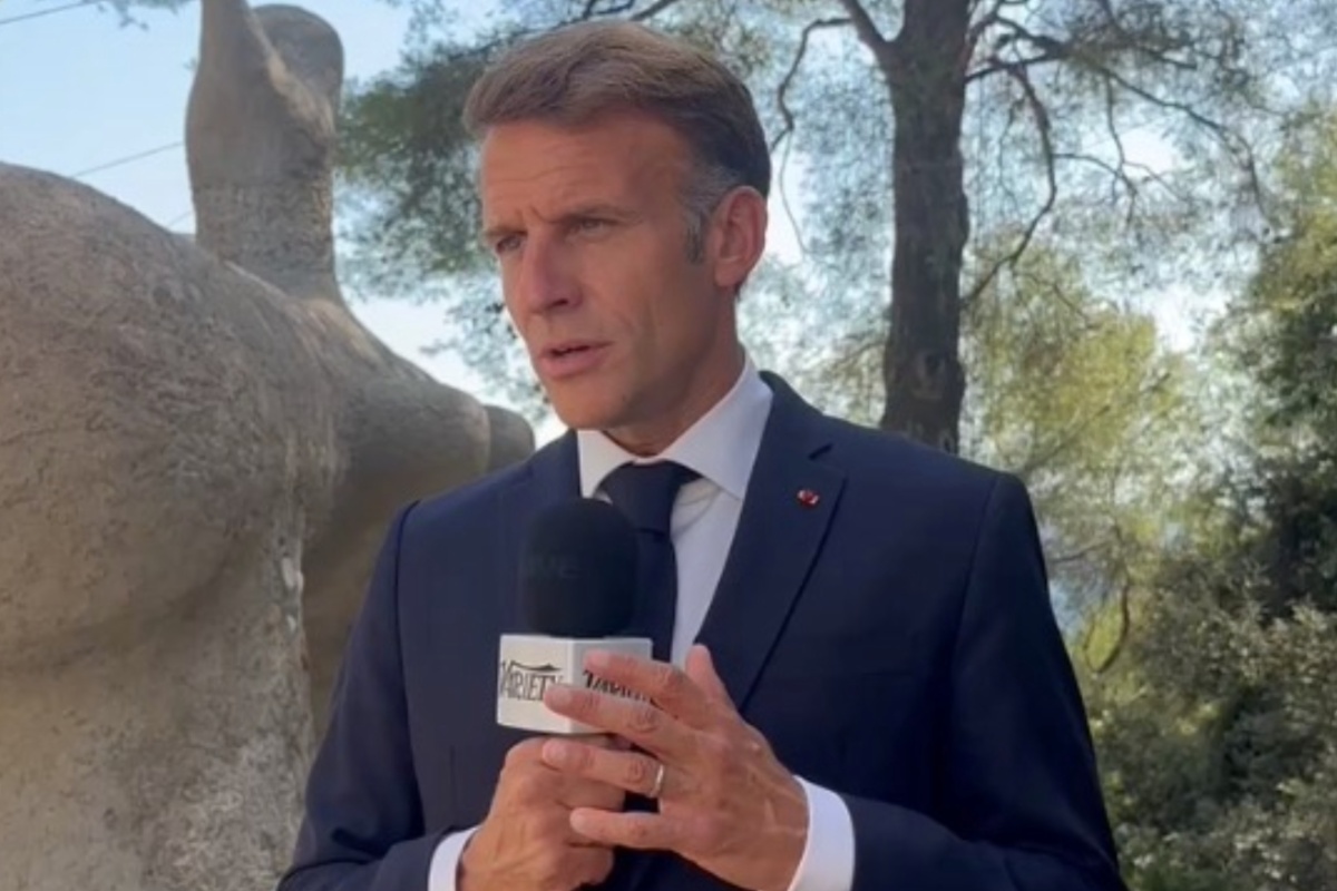Source-feed image associated with French President Emmanuel Macron Calls on YouTube to Finance Content and Warns of Growing Threat to Cultural Model (EXCLUSIVE)