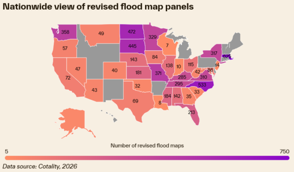 Image from linked report: FEMA’s New Flood Maps Means More Homes Require Flood Insurance: Cotality