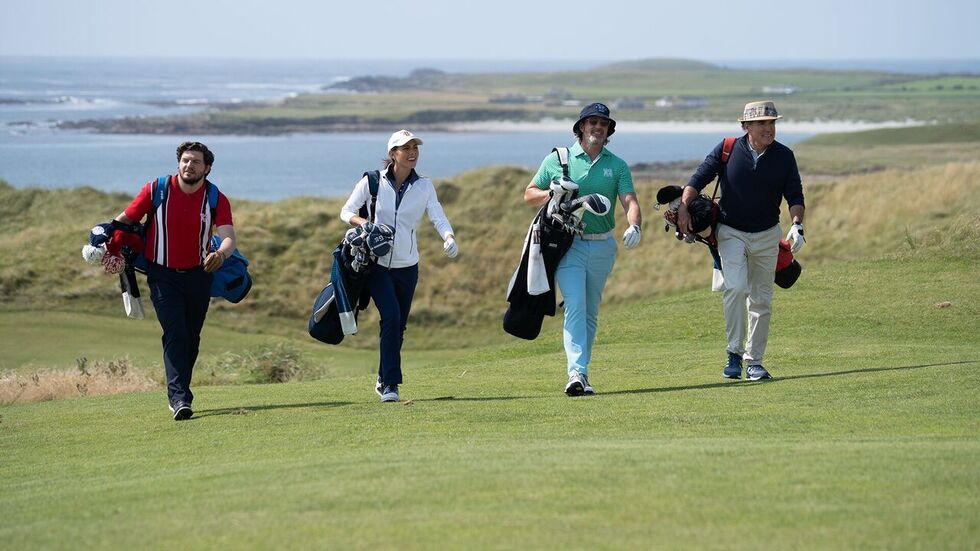 Source-feed image associated with ‘Finnegan’s Foursome’ Review: Edward Burns’ Spiky-Quaint Sports Dramedy Is a Tale of Family Therapy Through Golf