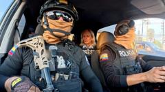 Source-feed image associated with The cocaine superhighway from Ecuador to Europe - the BBC reports on gangs and the police fightback