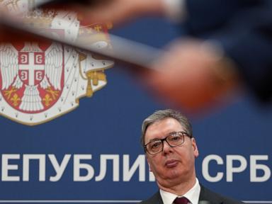 Image from linked report: Serbia's populist President Vucic resigns to run for prime minister at early vote