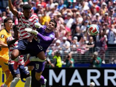 Source-feed image associated with WATCH: Team USA advances to next round of World Cup after defeating Australia 2-0