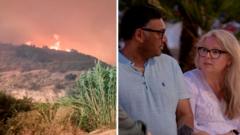 Source-feed image associated with Watch: 'We escaped Spanish wildfire, but our friends lost their lives'