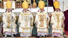 Source-feed image associated with Controversial bishops ordained as Pope warns of 'schism' in Catholic Church