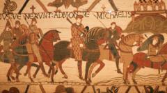 Source-feed image associated with Tens of thousands rush for tickets to see Bayeux Tapestry in UK
