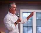 Source-feed image associated with Gavin Newsom says he will not run for president in 2028 if Kamala Harris does