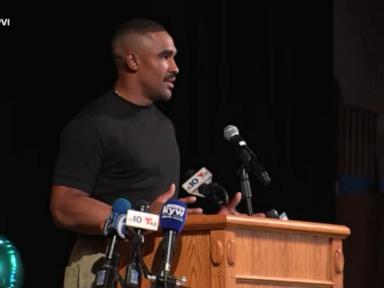Source-feed image associated with WATCH: Jalen Hurts donates $600,000 to Philadelphia's largest school