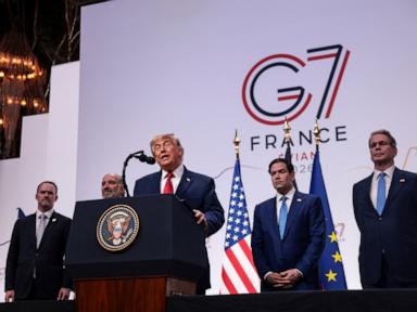 Source-feed image associated with Trump didn't want 'Herbert Hoover' presidency; said Iran has to have 'some' missiles