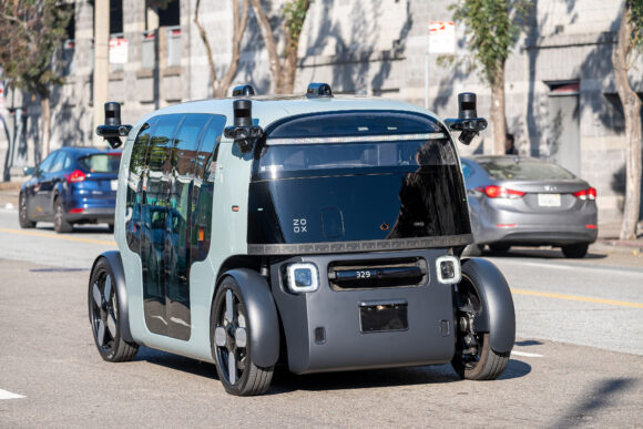 Source-feed image associated with Amazon’s Zoox to Levy Fares, in US First for Controls-Free Taxis in Vegas