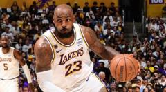 Source-feed image associated with NBA superstar LeBron James to join Philadelphia 76ers