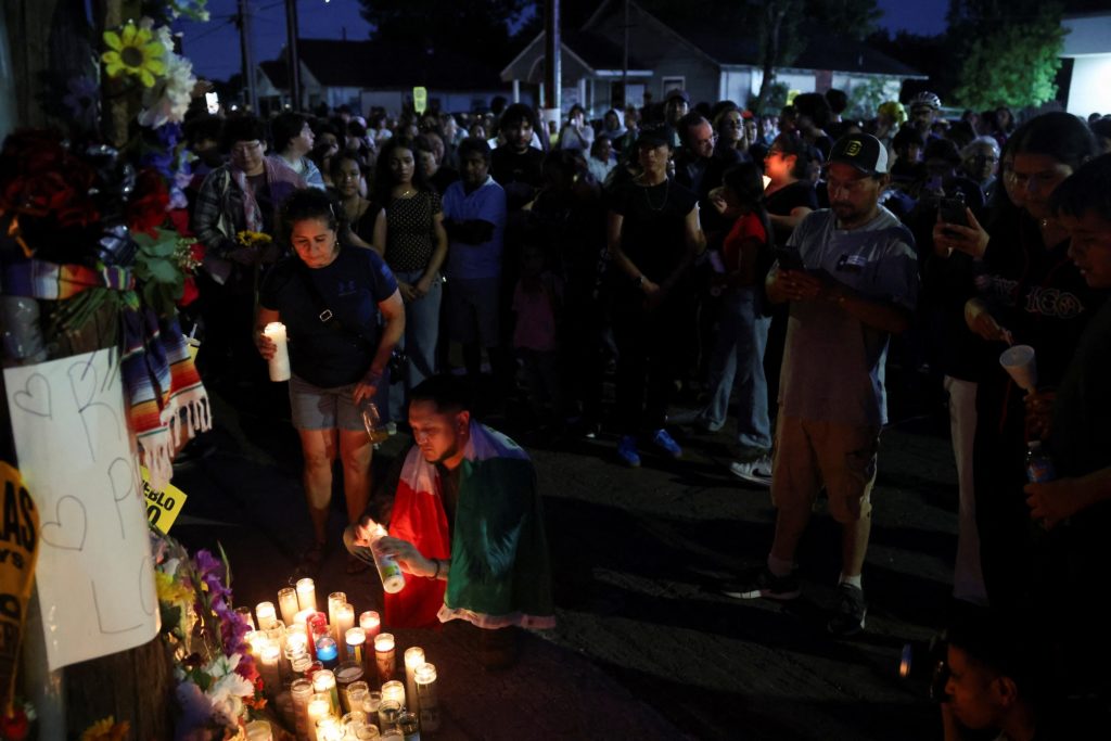 Source-feed image associated with News Wrap: DHS says man killed by ICE was not target of immigration operation