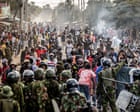 Source-feed image associated with Man shot dead during protest against proposed US Ebola quarantine facility in Kenya