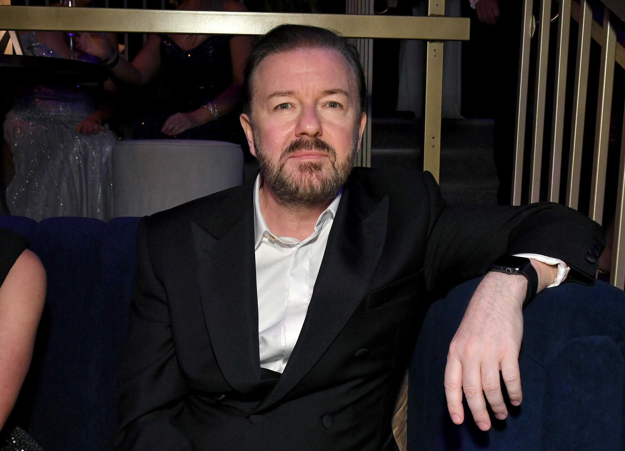 Source-feed image associated with Ricky Gervais Talks Netflix’s ‘Alley Cats’ as Annecy Sings Him ‘Happy Birthday’: ‘I Hope You Like Cats. And Swearing’