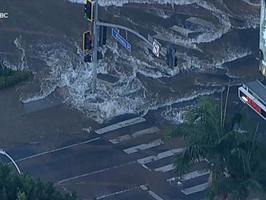 Source-feed image associated with WATCH: Water main break triggers sinkhole in West Hollywood
