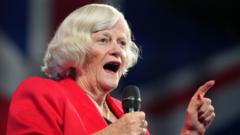 Source-feed image associated with Former Tory minister Ann Widdecombe dies at 78