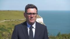Source-feed image associated with Burnham pledges to be 'relentless' in curbing small boat crossings