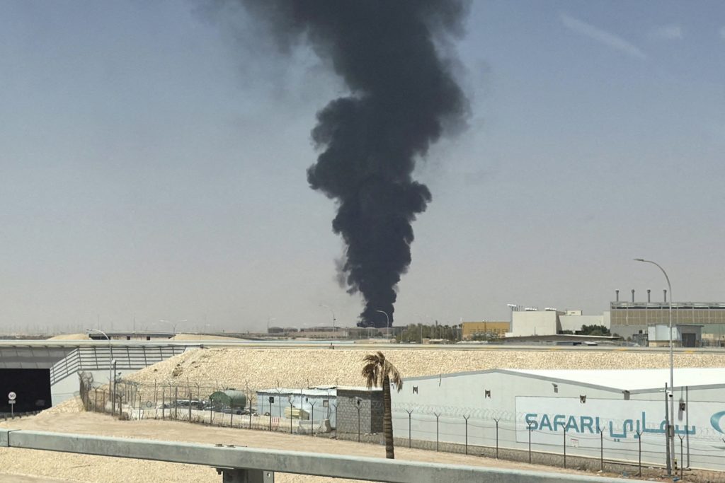 Image from linked report: Saudi Arabia confirms Yemen's Houthi rebels tried to attack its capital with a ballistic missile