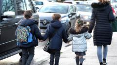 Source-feed image associated with Ministers want 60% of children walking or cycling to school by 2035