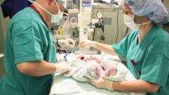 Source-feed image associated with One in four births in England is now emergency caesarean, BBC analysis shows