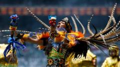 Source-feed image associated with World Cup kicks off in Mexico with Shakira, local performers and vibrant fans