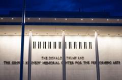 Source-feed image associated with US judge orders Trump's name be removed from Kennedy Center
