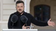 Source-feed image associated with Zelensky proposes face-to-face talks in open letter to Putin