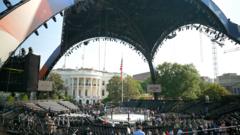 Source-feed image associated with BBC tours UFC arena at White House