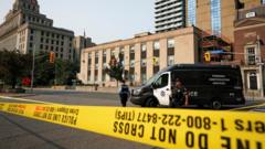 Source-feed image associated with Shots fired at US consulate in Toronto for a second time this year