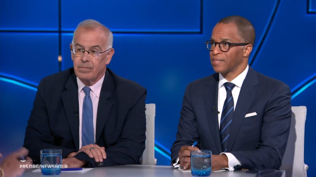 Source-feed image associated with Brooks and Capehart on Trump's record-low economic approval rating