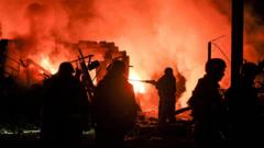 Source-feed image associated with Russia using North Korean missiles to strike Ukraine, Zelensky says